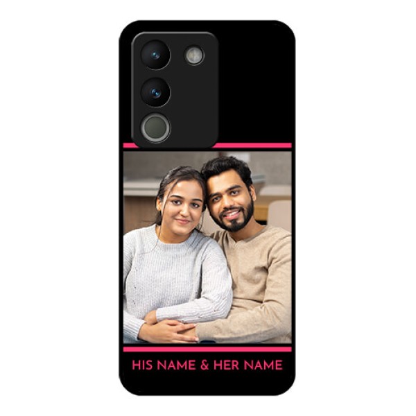 Vivo Y200 5G Custom Glass Phone Case - With Add Text Design
