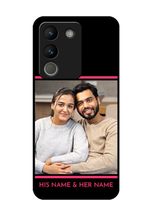 Vivo Y200 5G Custom Glass Phone Case - With Add Text Design