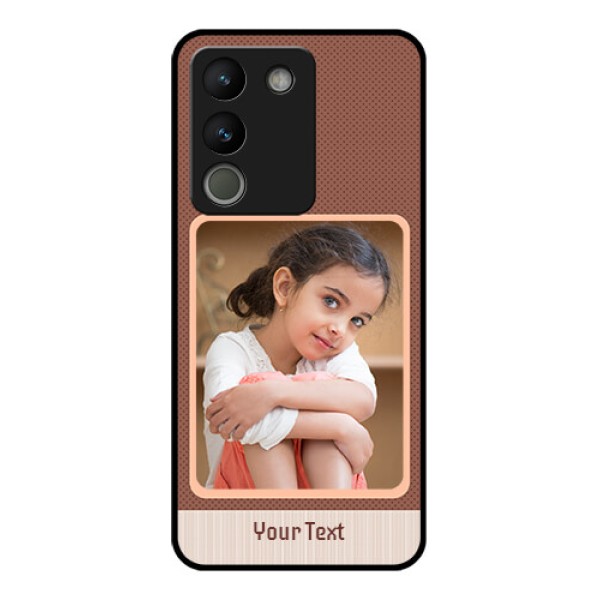 Vivo Y200 5G Custom Glass Phone Case - Simple Pic Upload Design