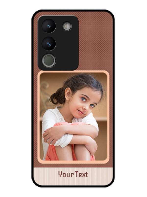 Custom Vivo Y200 5G Custom Glass Phone Case - Simple Pic Upload Design
