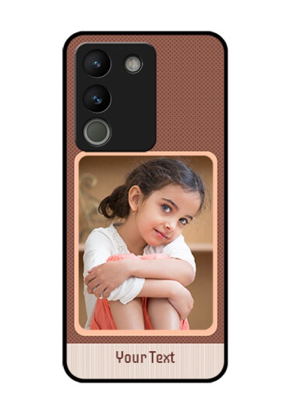 Vivo Y200 5G Custom Glass Phone Case - Simple Pic Upload Design