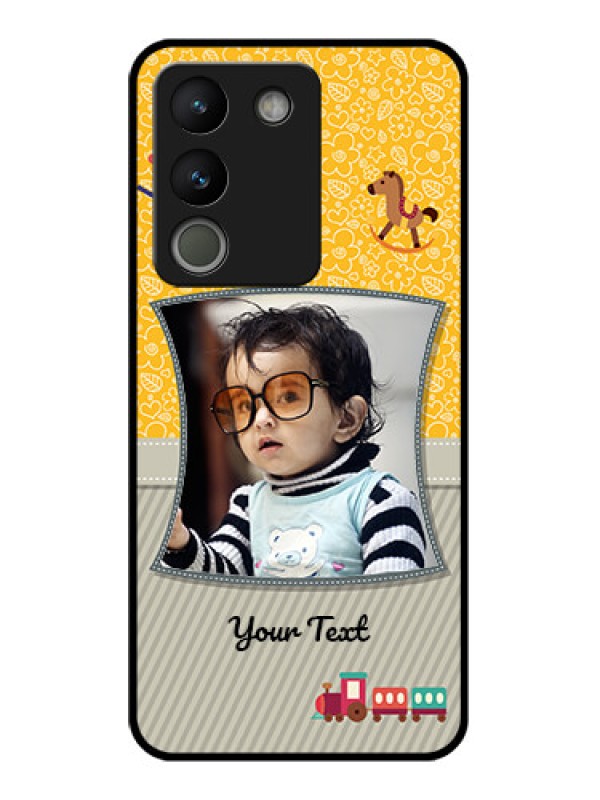 Custom Vivo Y200 5G Custom Glass Phone Case - Baby Picture Upload Design