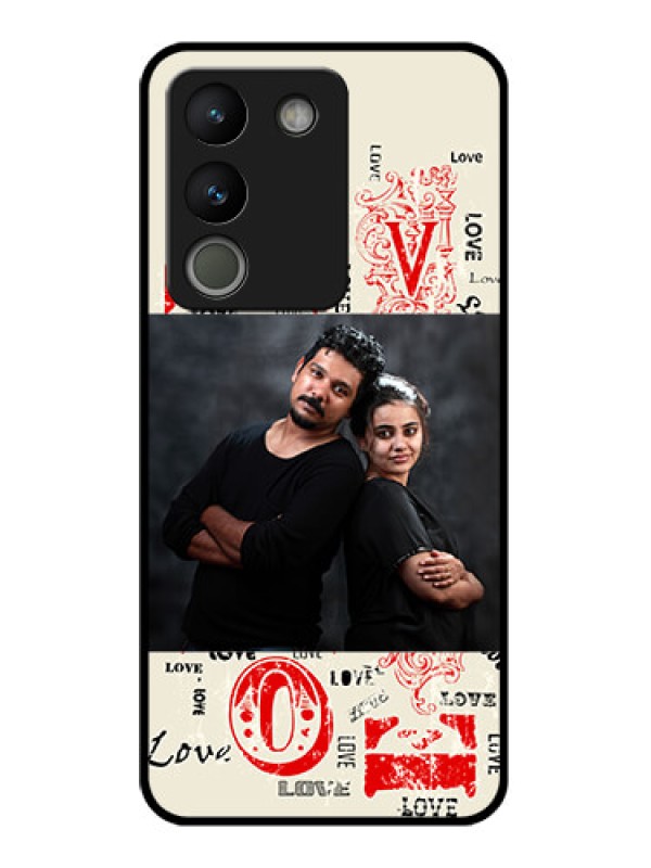 Custom Vivo Y200 5G Custom Glass Phone Case - Trendy Love Design Case