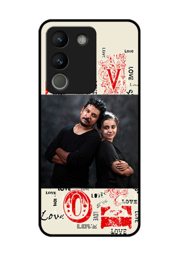 Vivo Y200 5G Custom Glass Phone Case - Trendy Love Design Case