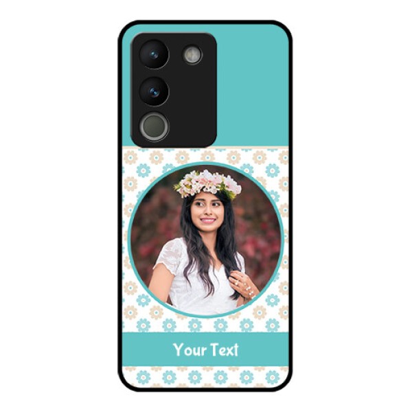 Vivo Y200 5G Custom Glass Phone Case - Beautiful Flowers Design