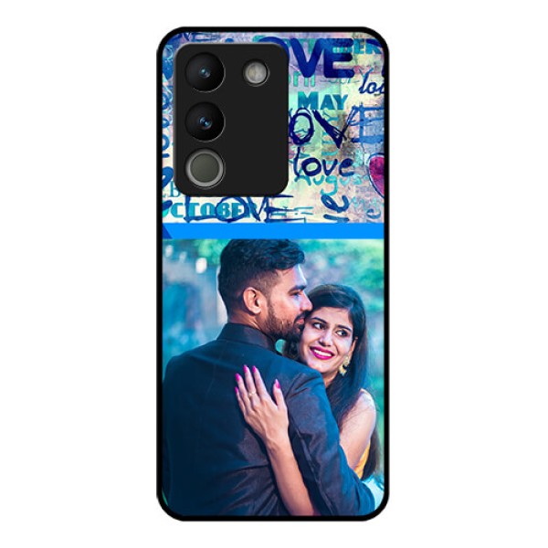 Vivo Y200 5G Custom Glass Phone Case - Colorful Love Design
