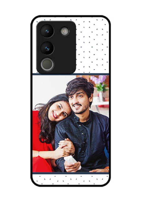 Vivo Y200 5G Custom Glass Phone Case - Premium Dot Design
