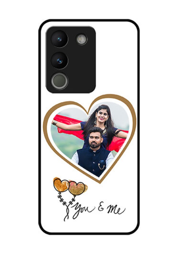 Vivo Y200 5G Custom Glass Phone Case - You & Me Design