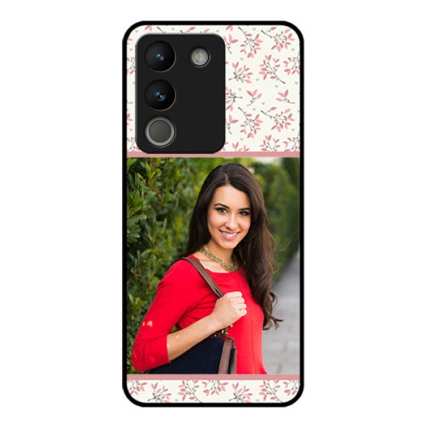 Vivo Y200 5G Custom Glass Phone Case - Stunning Floral Design