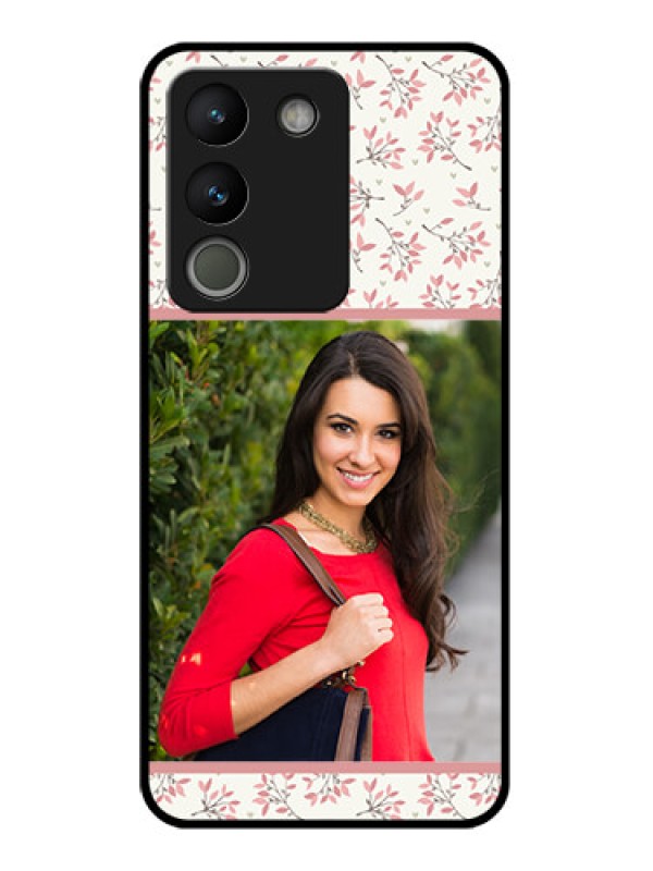 Custom Vivo Y200 5G Custom Glass Phone Case - Stunning Floral Design