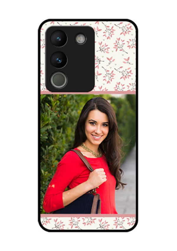 Vivo Y200 5G Custom Glass Phone Case - Stunning Floral Design
