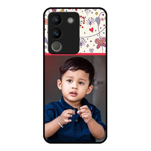 Vivo Y200 5G Custom Glass Phone Case - Premium Floral Design