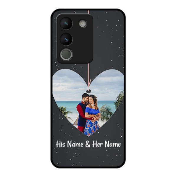 Vivo Y200 5G Custom Glass Phone Case - Hanging Heart Design
