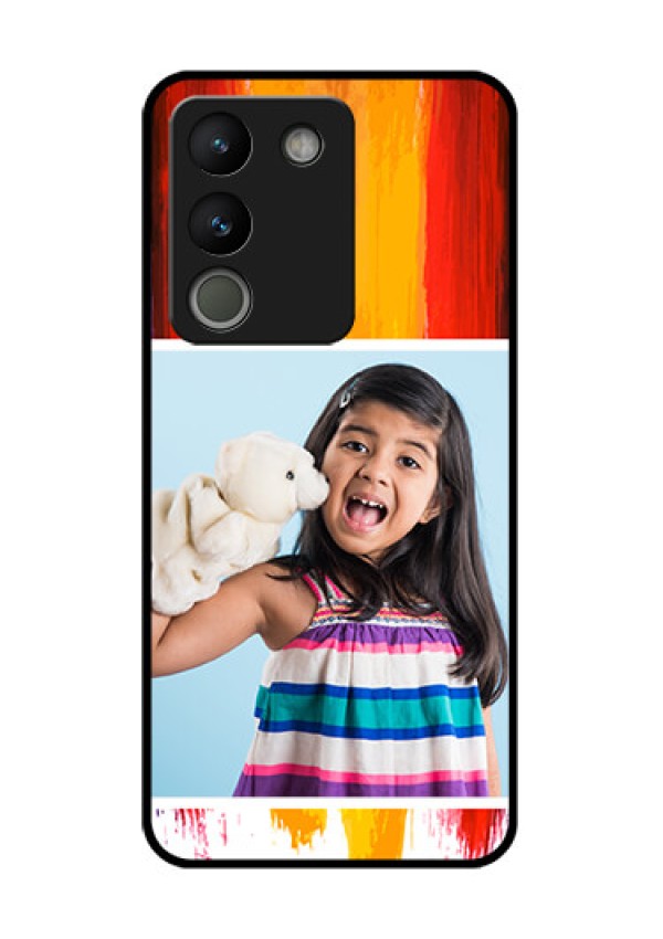 Vivo Y200 5G Custom Glass Phone Case - Multi Color Design