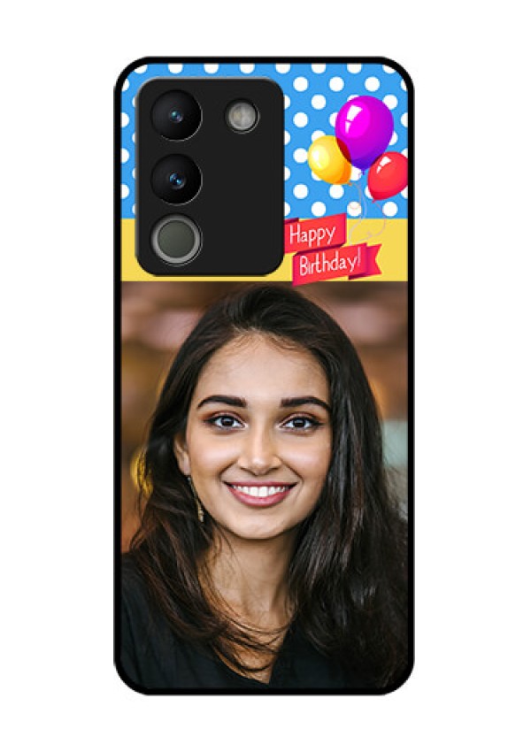 Vivo Y200 5G Custom Glass Phone Case - Happy Birthday Design