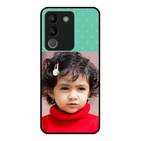 Vivo Y200 5G Custom Glass Phone Case - Lovers Picture Design