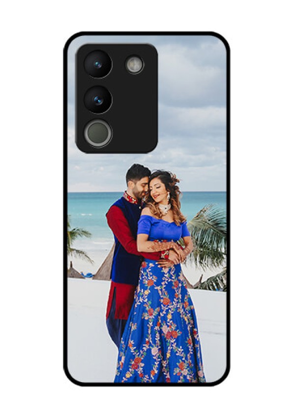 Vivo Y200 5G Custom Glass Phone Case - Upload Full Picture Design