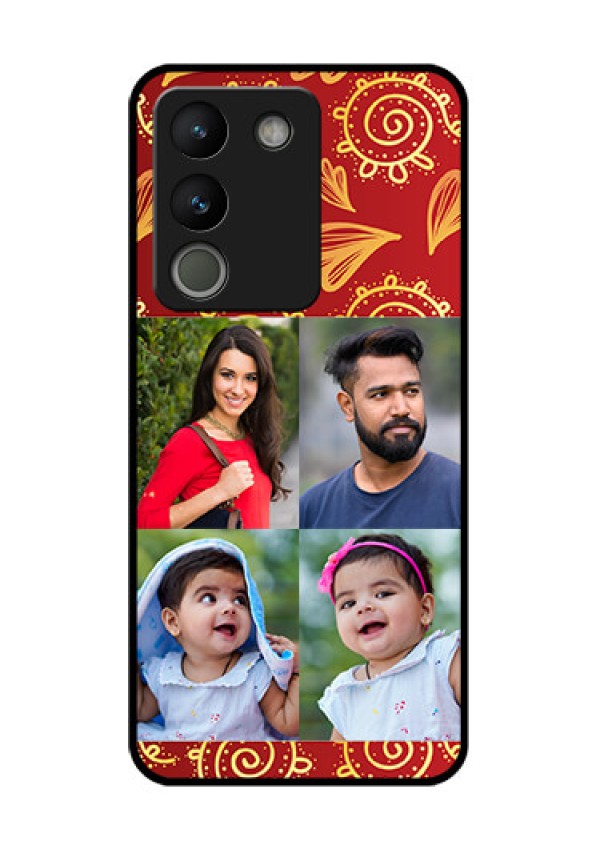 Vivo Y200 5G Custom Glass Phone Case - 4 Image Traditional Design