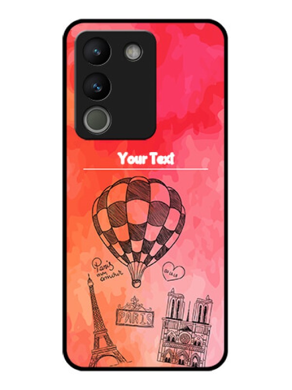 Custom Vivo Y200 5G Custom Glass Phone Case - Paris Theme Design