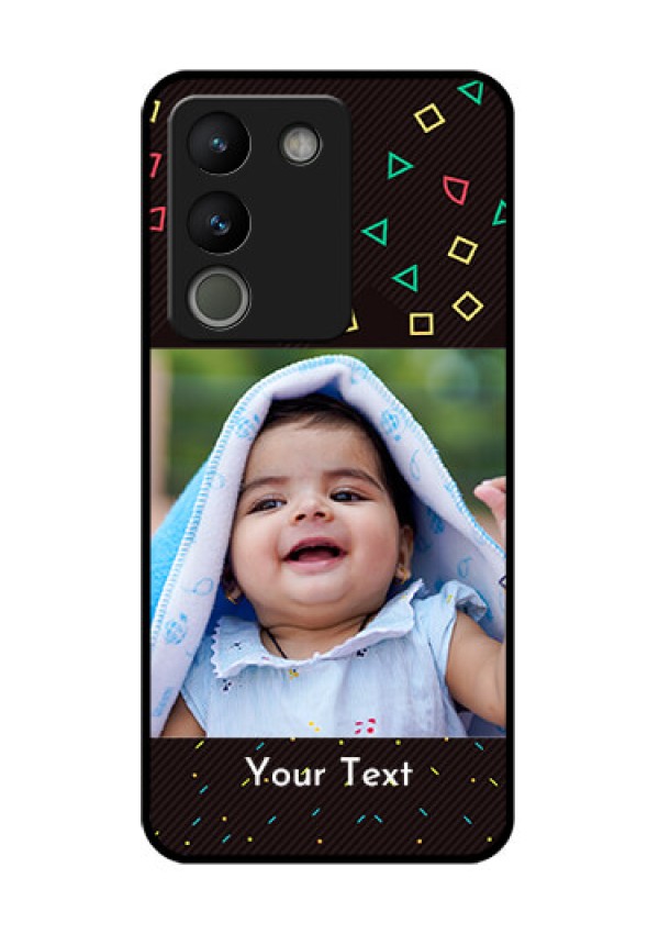 Vivo Y200 5G Custom Glass Phone Case - With Confetti Birthday Design