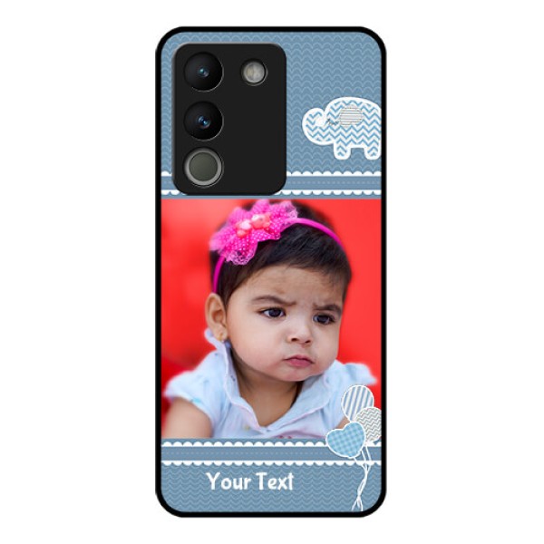 Vivo Y200 5G Custom Glass Phone Case - With Kids Pattern Design