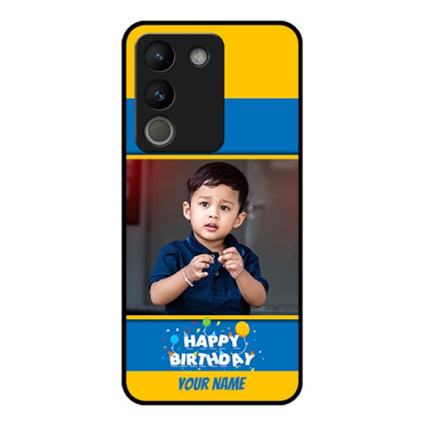 Vivo Y200 5G Custom Glass Phone Case - Birthday Wishes Design