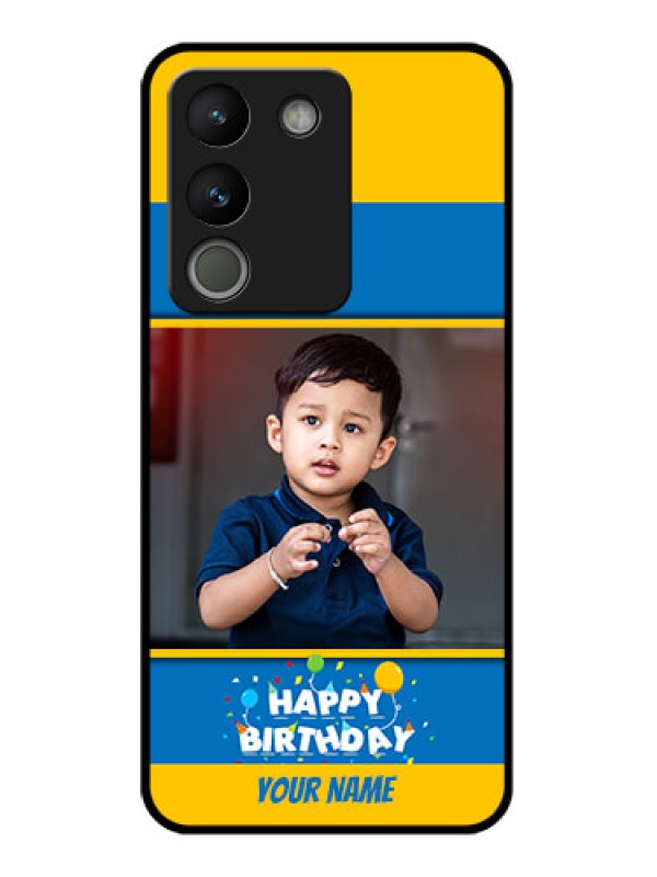 Custom Vivo Y200 5G Custom Glass Phone Case - Birthday Wishes Design