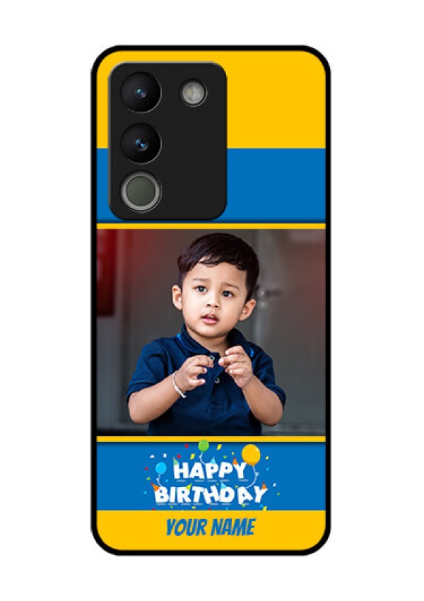 Vivo Y200 5G Custom Glass Phone Case - Birthday Wishes Design