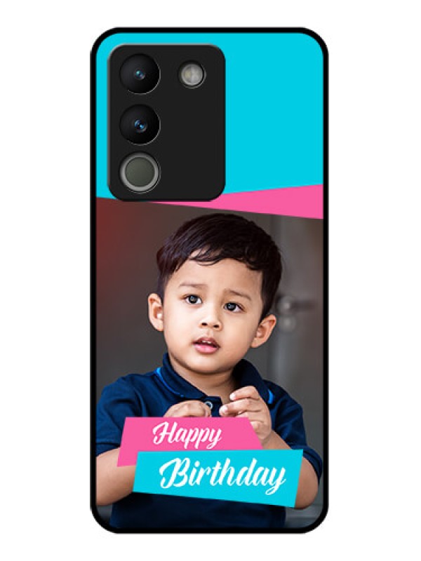 Custom Vivo Y200 5G Custom Glass Phone Case - Image Holder With 2 Color Design