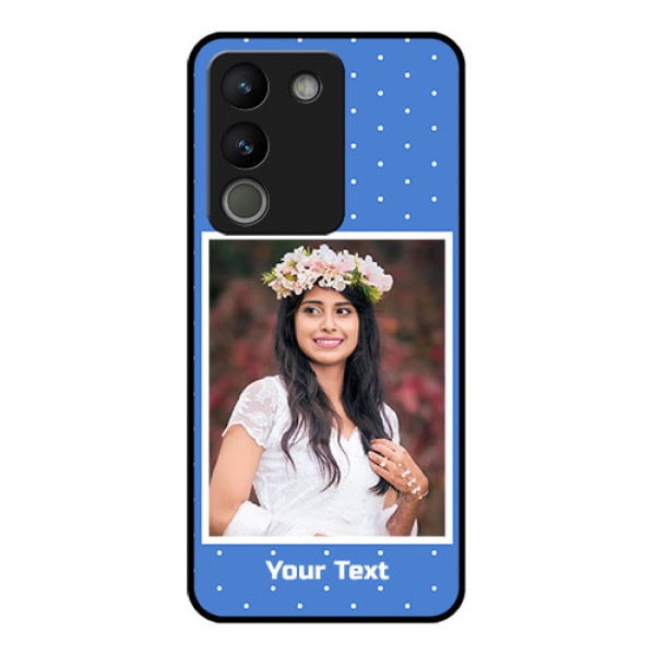Vivo Y200 5G Custom Glass Phone Case - Polka Dots Design
