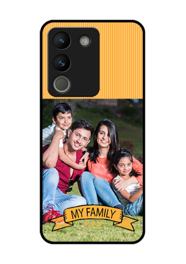 Vivo Y200 5G Custom Glass Phone Case - My Family Design