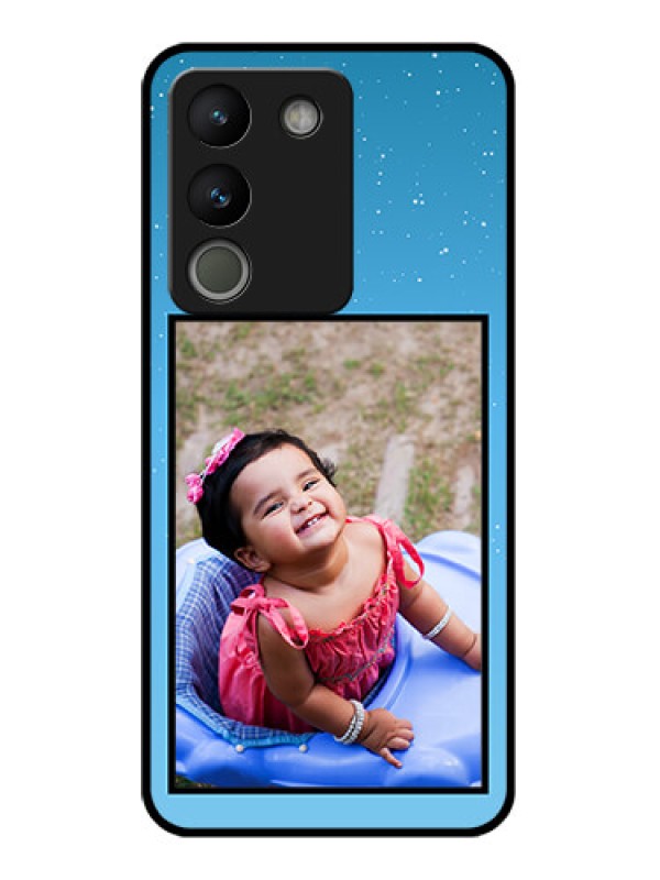 Custom Vivo Y200 5G Custom Glass Phone Case - Wave Pattern Colorful Design