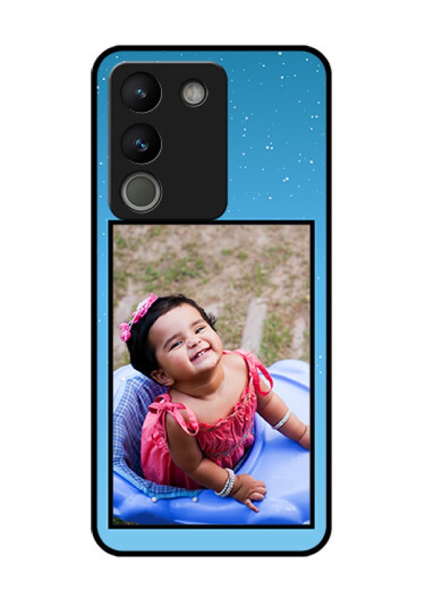 Vivo Y200 5G Custom Glass Phone Case - Wave Pattern Colorful Design