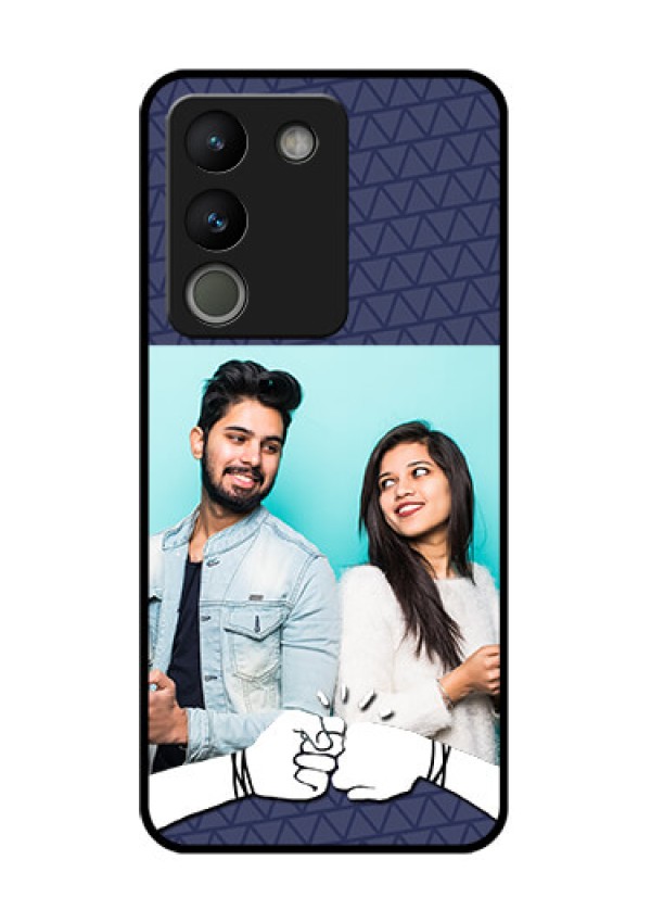 Vivo Y200 5G Custom Glass Phone Case - With Best Friends Design