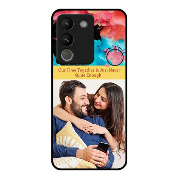 Vivo Y200 5G Custom Glass Phone Case - Quote With Acrylic Painting Design Vivo Y200 5G Custom Glass Phone Case - Quote With Acrylic Painting Design