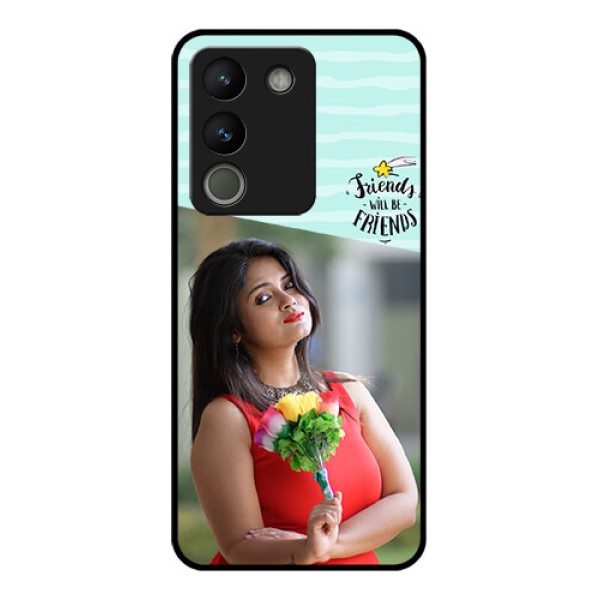 Vivo Y200 5G Custom Glass Phone Case - Friends Picture Icon Design