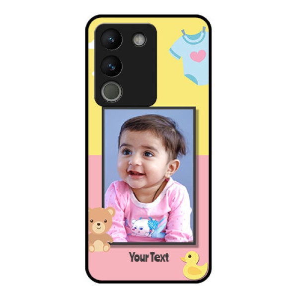 Vivo Y200 5G Custom Glass Phone Case - Kids 2 Color Design