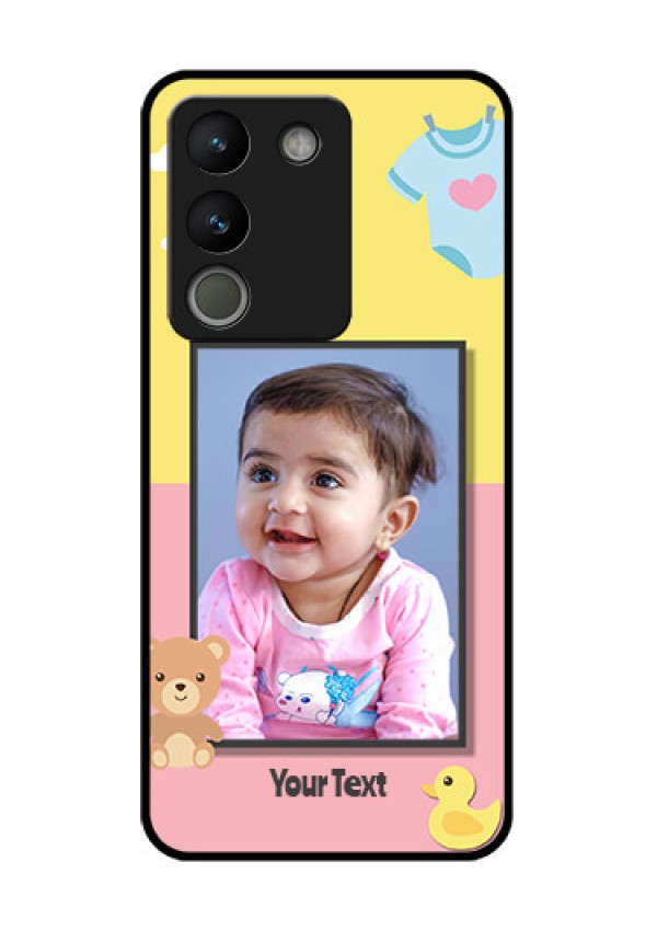 Vivo Y200 5G Custom Glass Phone Case - Kids 2 Color Design