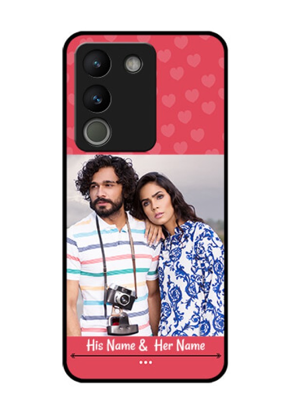 Vivo Y200 5G Custom Glass Phone Case - Simple Love Design