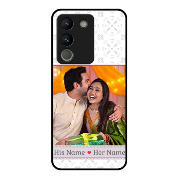 Vivo Y200 5G Custom Glass Phone Case - With Photo And Ethnic Design Vivo Y200 5G Custom Glass Phone Case - With Photo And Ethnic Design