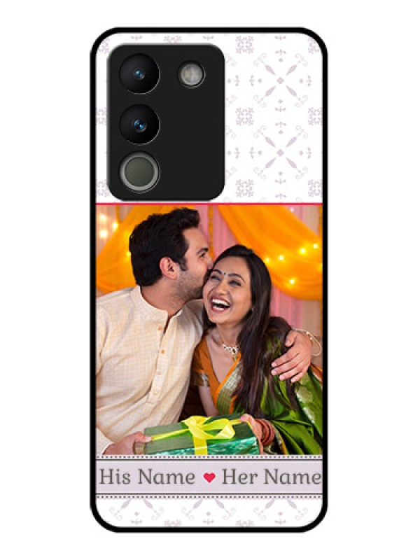 Custom Vivo Y200 5G Custom Glass Phone Case - With Photo And Ethnic Design