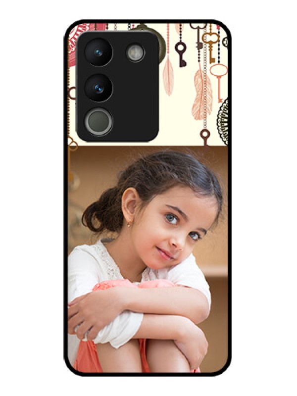 Custom Vivo Y200 5G Custom Glass Phone Case - Boho Style Design