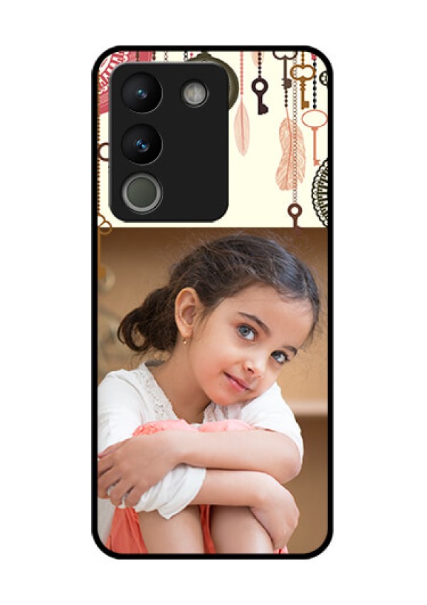Vivo Y200 5G Custom Glass Phone Case - Boho Style Design