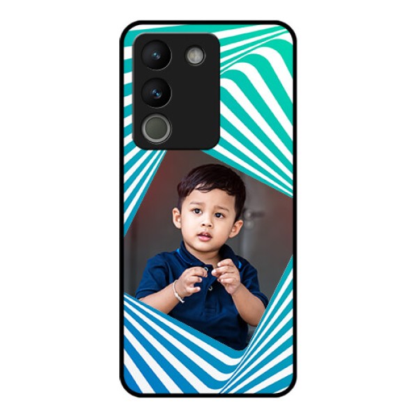 Vivo Y200 5G Custom Glass Phone Case - Abstract Spiral Design Vivo Y200 5G Custom Glass Phone Case - Abstract Spiral Design