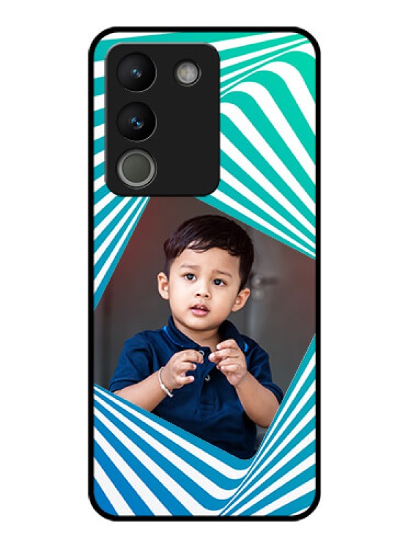 Custom Vivo Y200 5G Custom Glass Phone Case - Abstract Spiral Design