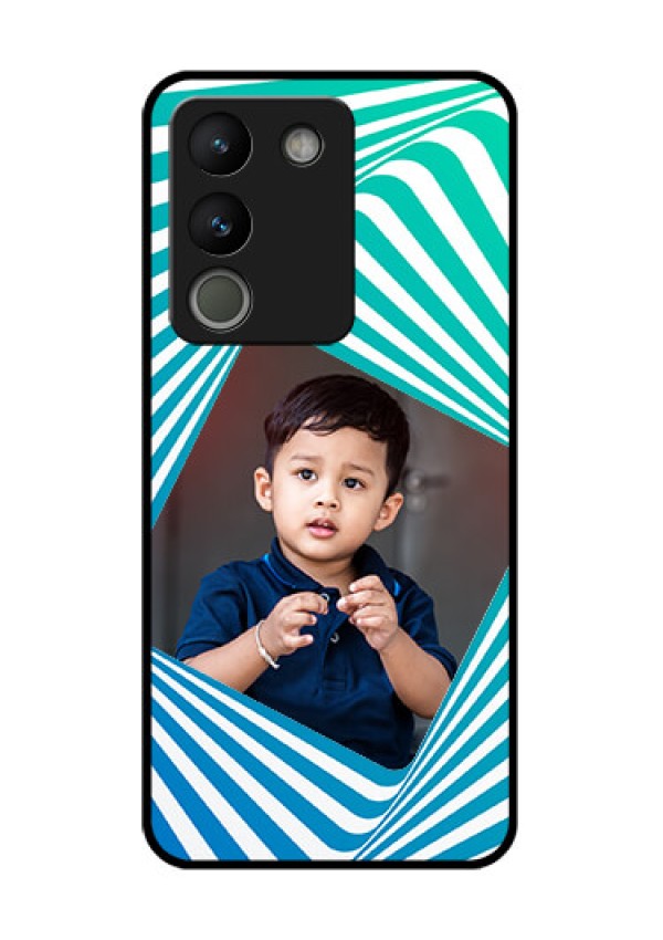 Vivo Y200 5G Custom Glass Phone Case - Abstract Spiral Design