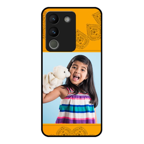 Vivo Y200 5G Custom Glass Phone Case - Photo Wedding Design