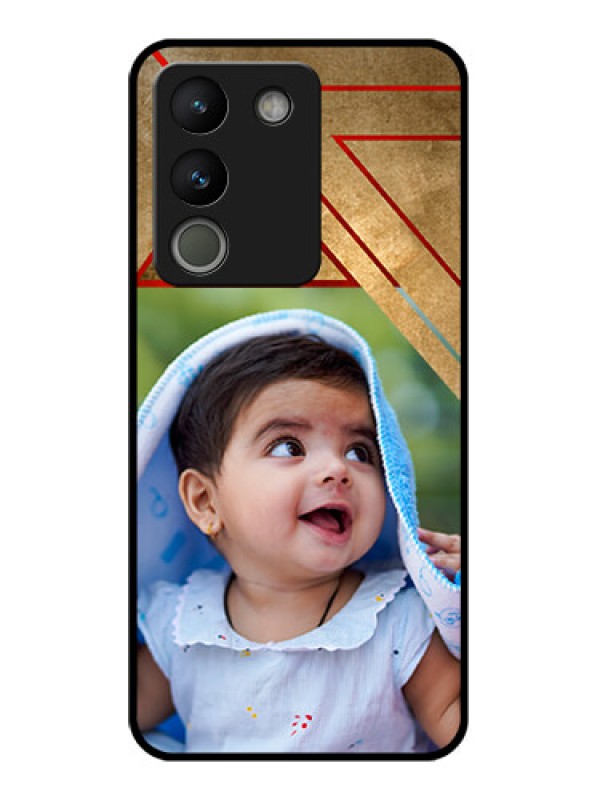 Custom Vivo Y200 5G Custom Glass Phone Case - Gradient Abstract Texture Design