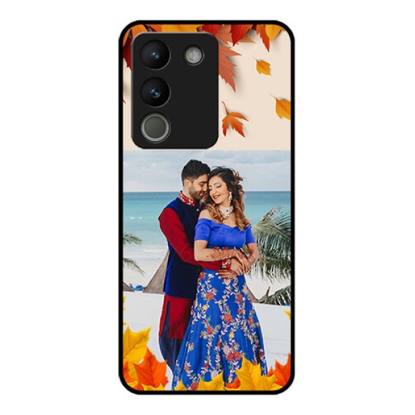 Vivo Y200 5G Custom Glass Phone Case - Autumn Maple Leaves Design Vivo Y200 5G Custom Glass Phone Case - Autumn Maple Leaves Design