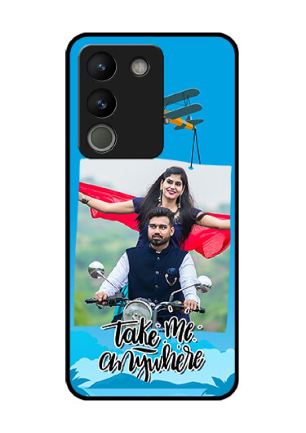 Vivo Y200 5G Custom Glass Phone Case - Traveller Design